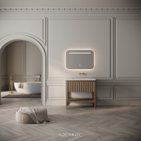 Kensington Vanity Unit & Stone Basin 800mm Smoked Oak